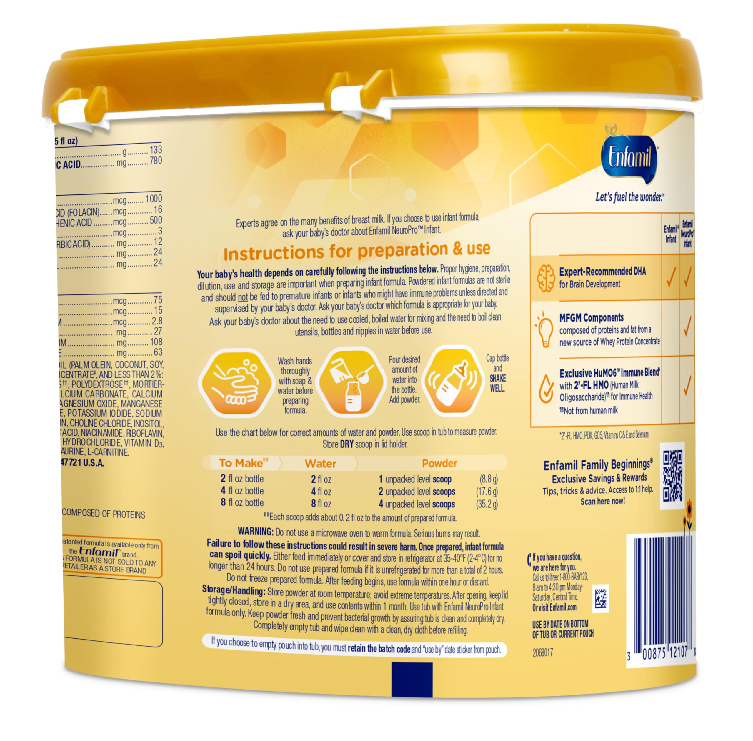 NeuroPro Baby Formula, MFGM* 5-Year Benefit, Expert-Recommended Brain-Building