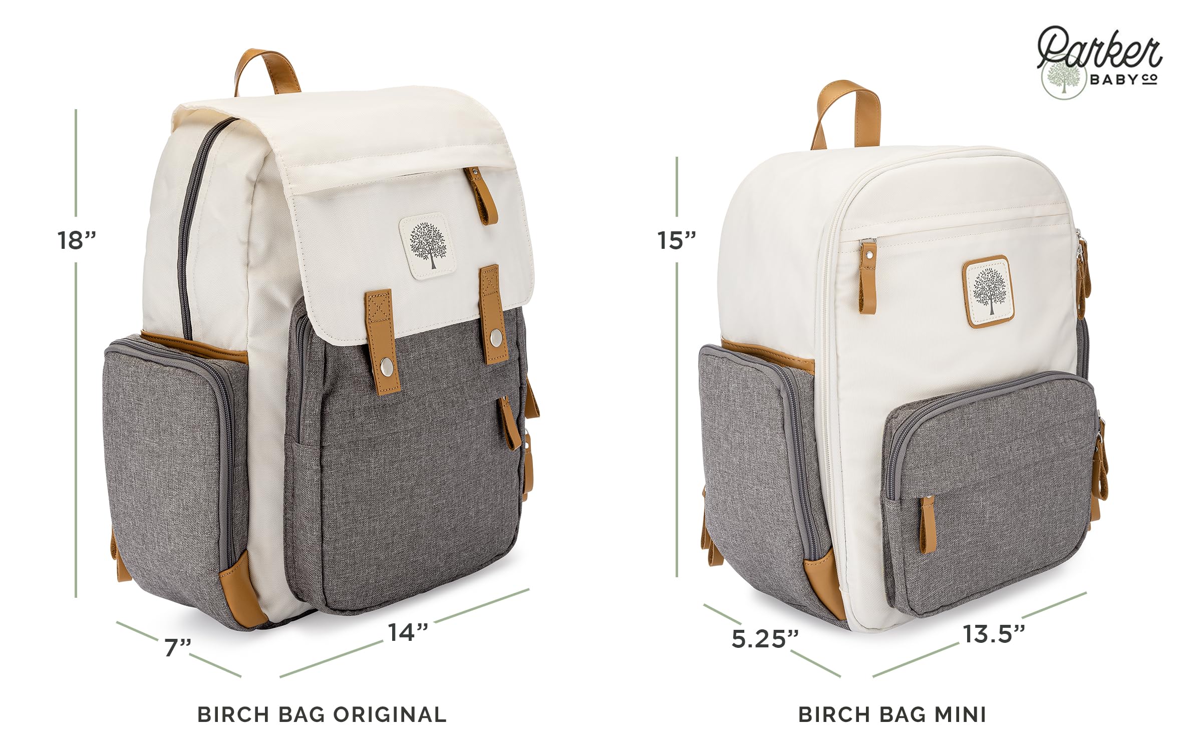 Baby Diaper Backpack - Large Diaper Bag with Insulated Pockets