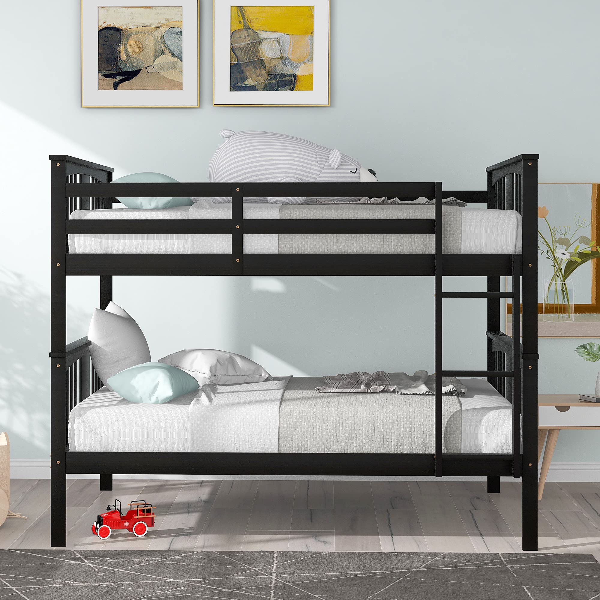 Full Over Full Bunk Bed with Ladder