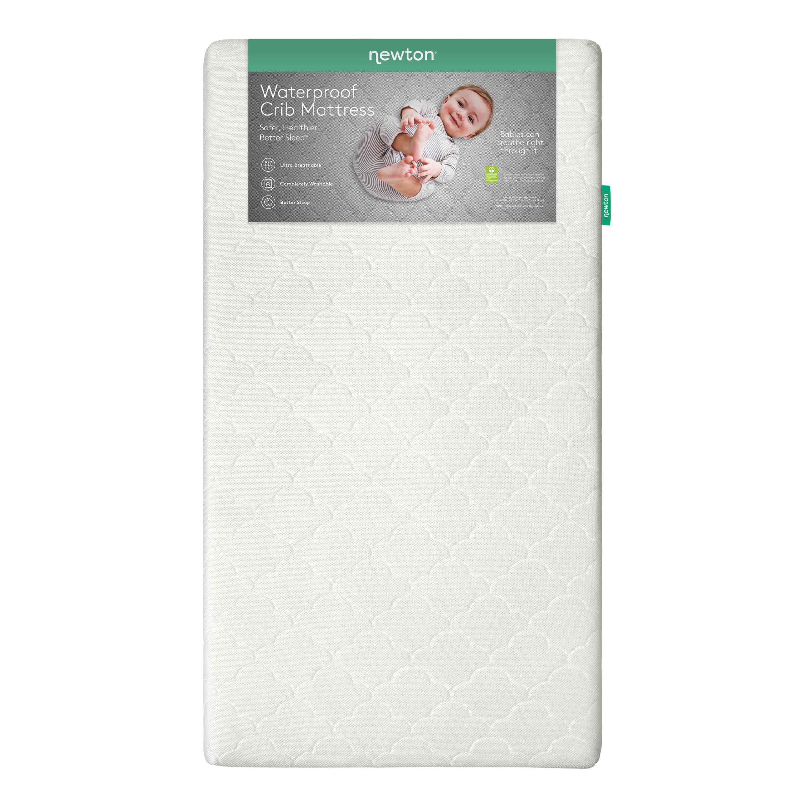 Crib Mattress and Toddler Bed - Waterproof - Ultra-Breathable Proven
