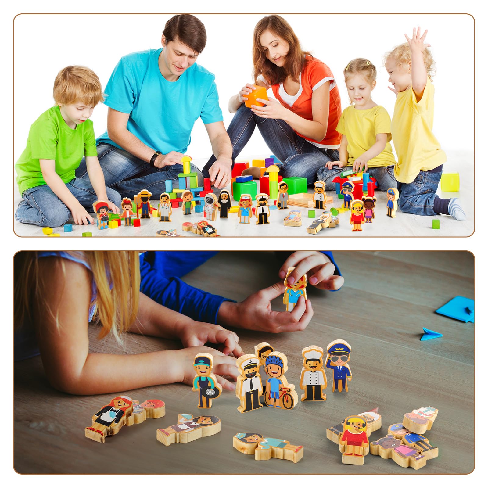Wooden Community Helpers Community Wooden Toy Preschool Little