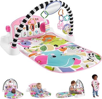 Baby Playmat Kick & Play Piano Gym with Musical and Sensory Toys