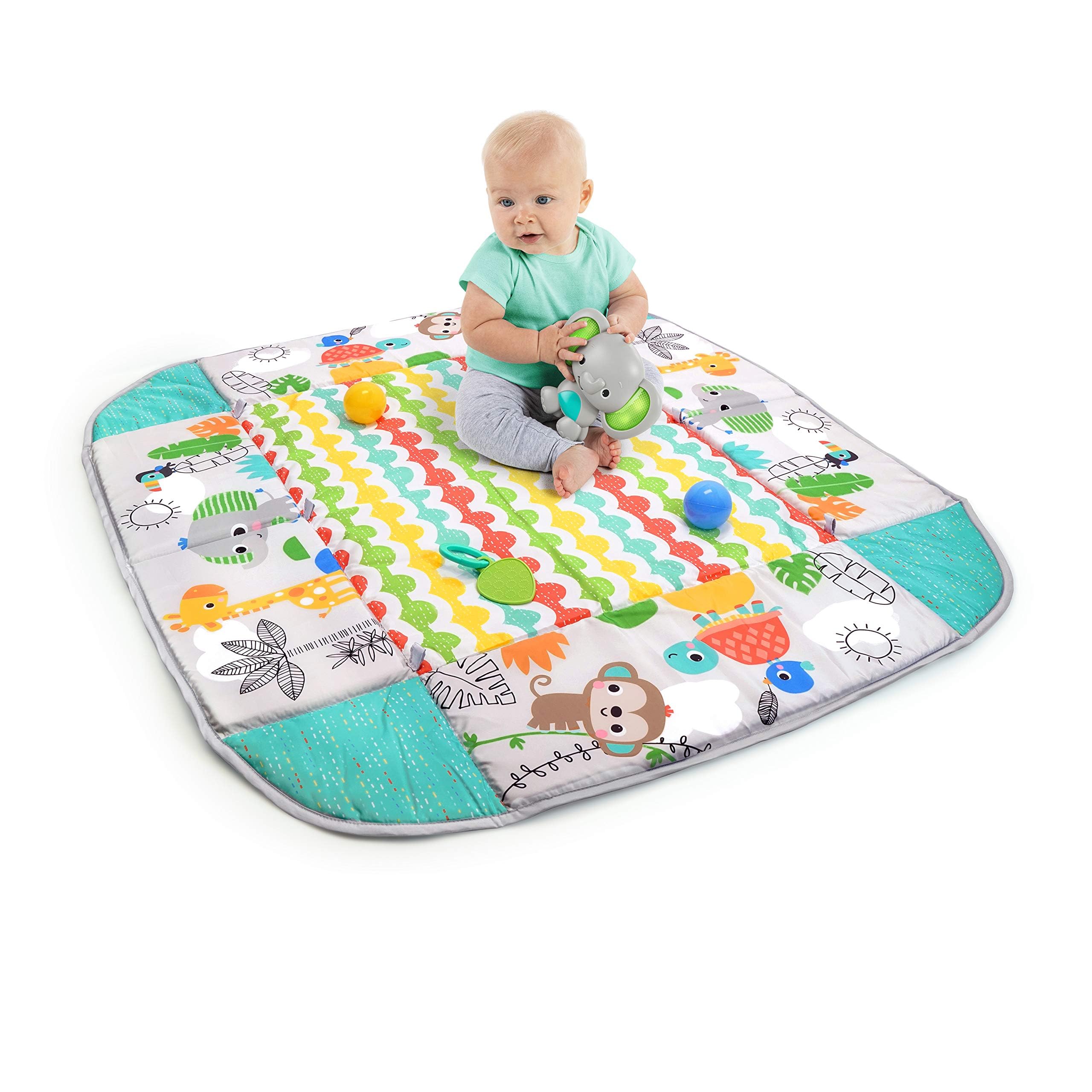 5-in-1 Your Way Ball Play - Jumbo Play Mat Converts to Ball Pit Baby Gym