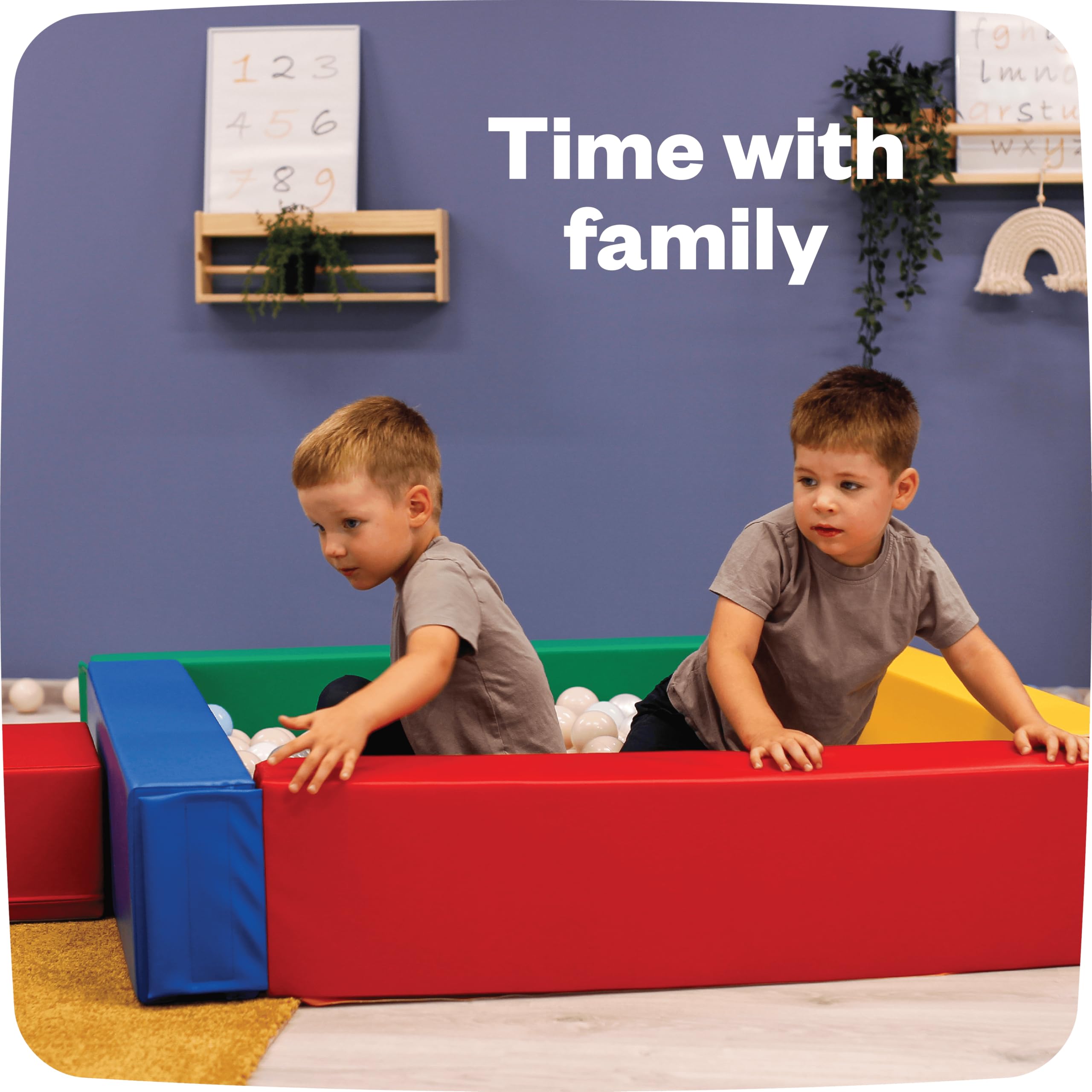 Foam Ball Pit Square Shape Large 120cm with Matt Insert