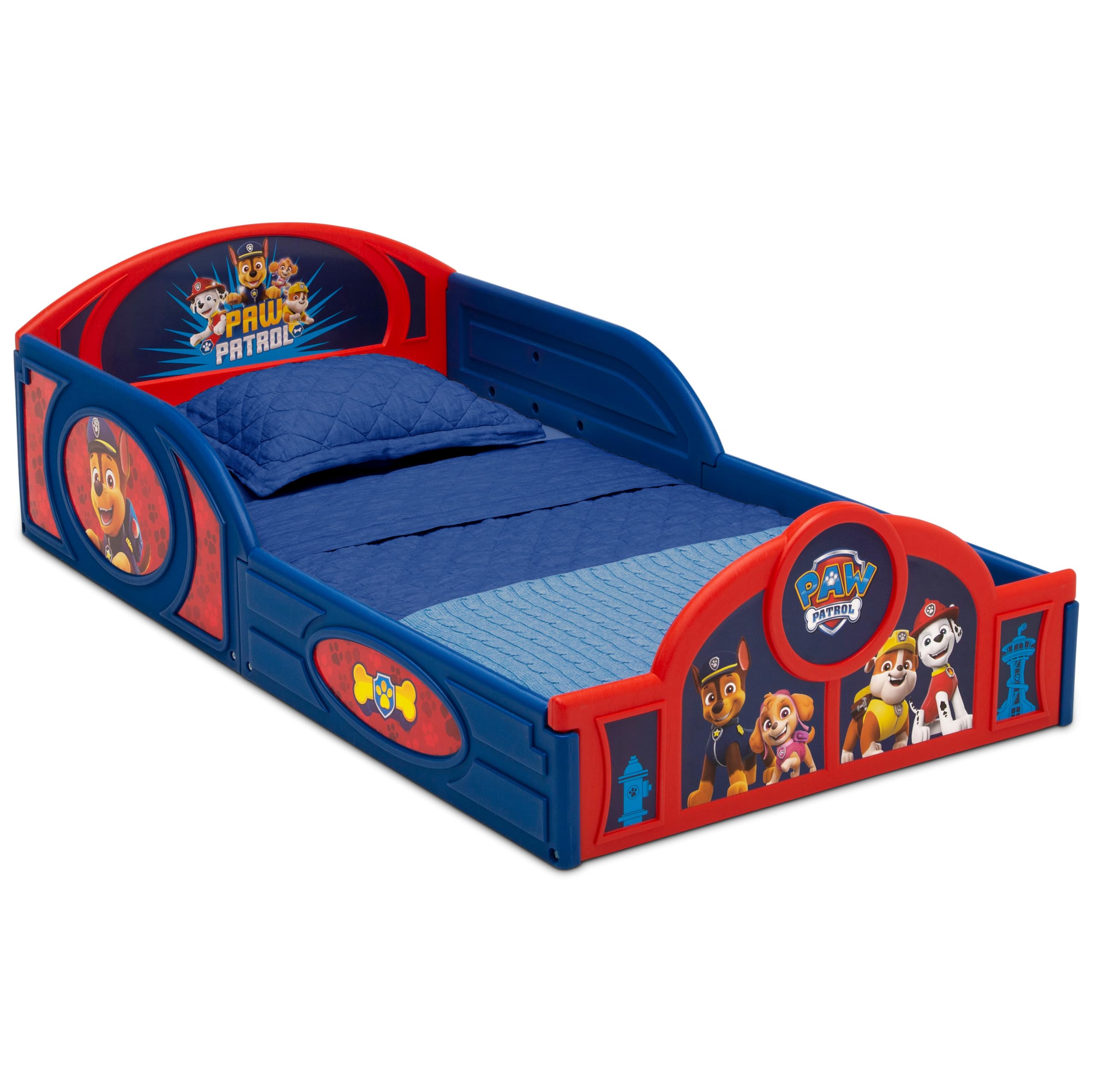 PAW Patrol 4-Piece Toddler Room-in-a-Box Set – Includes Sleep and Play Toddler Bed