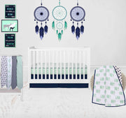 10-Piece Cotton Muslin Nursery Crib Bedding Set with Swaddling Blankets