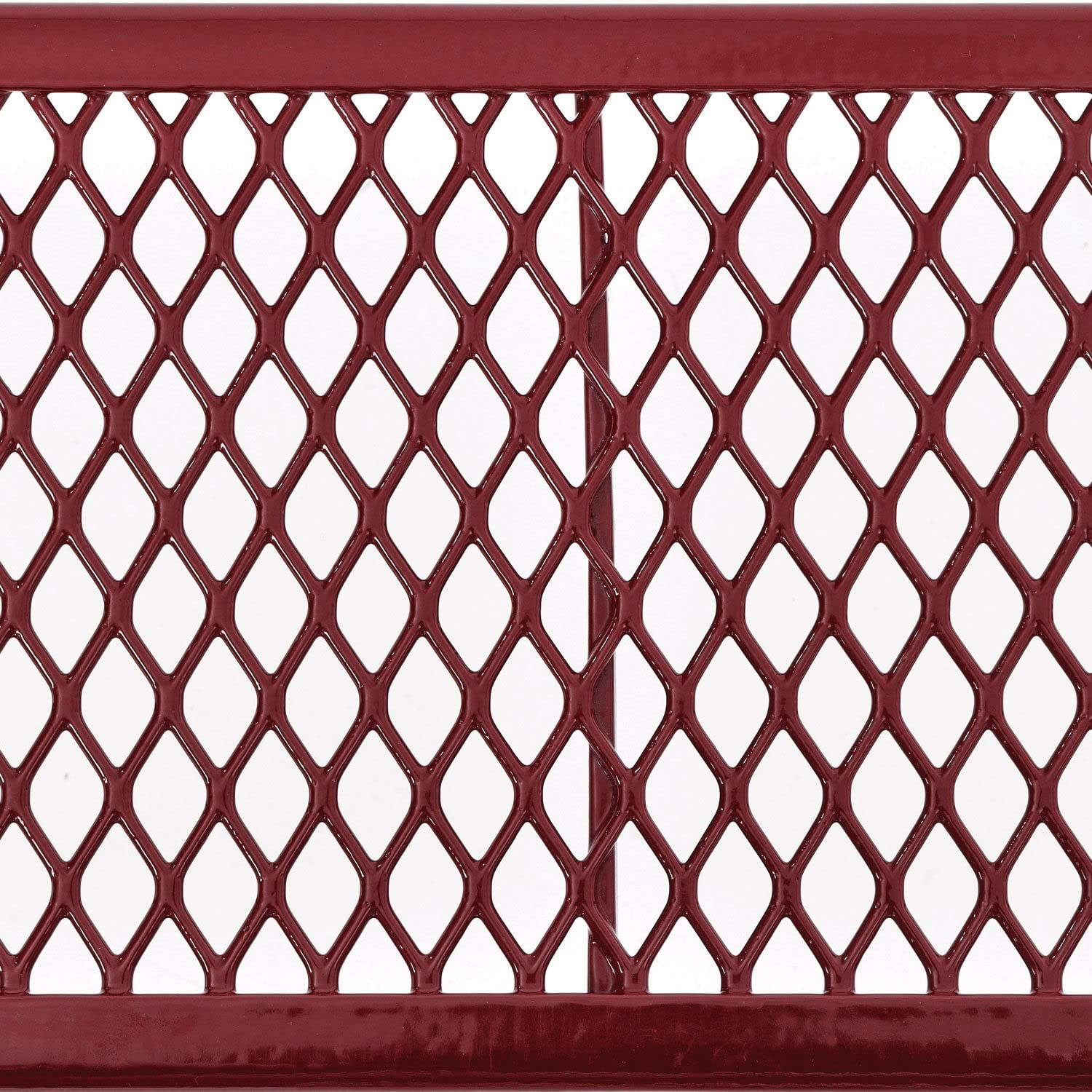 Expanded Metal Rectangular Outdoor Steel Picnic Table
