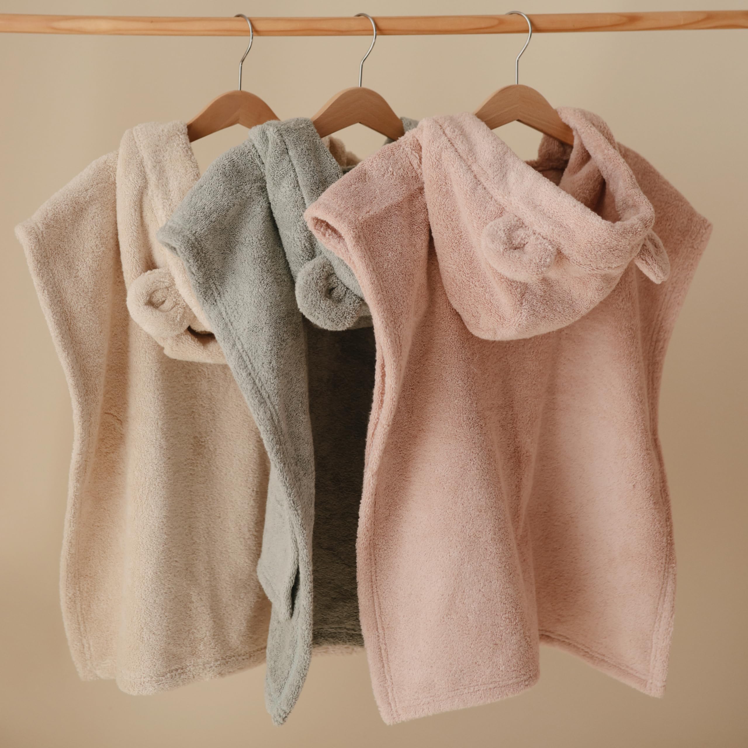 Towel for Toddlers and Kids (Moss) | Organic Terry Cotton | Ages 1-3 Years