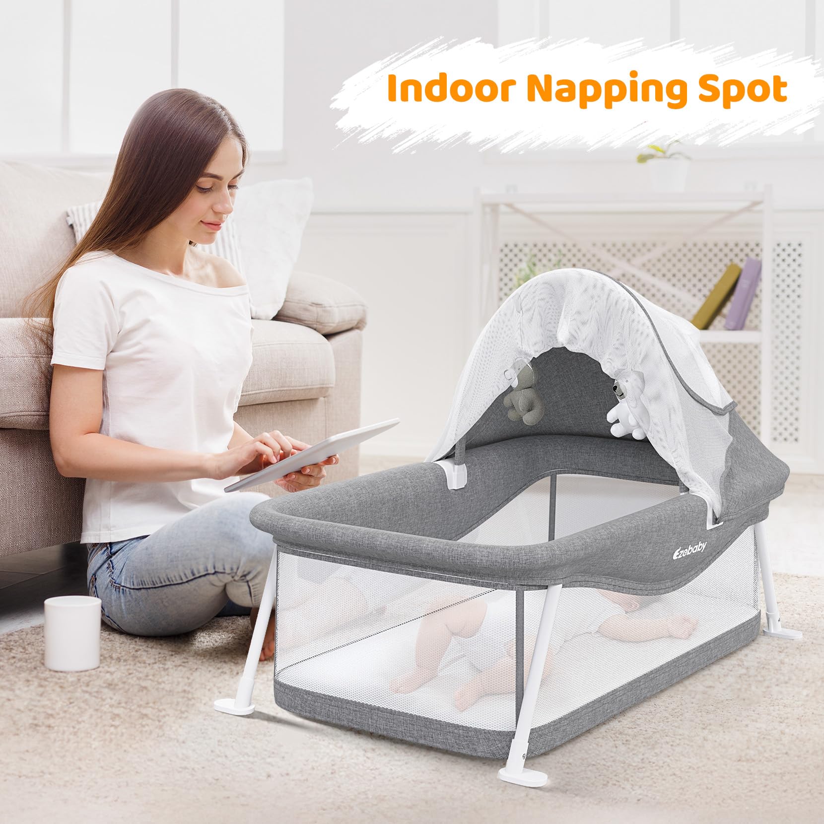 Portable Travel Bassinet for Baby 0-5 Months