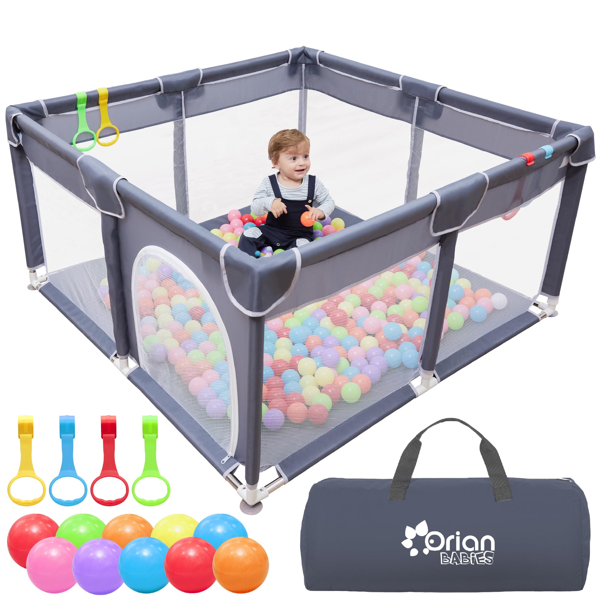 Baby Playpen 50x50 Large Playpen for Babies and Toddlers, Oxford Fabric