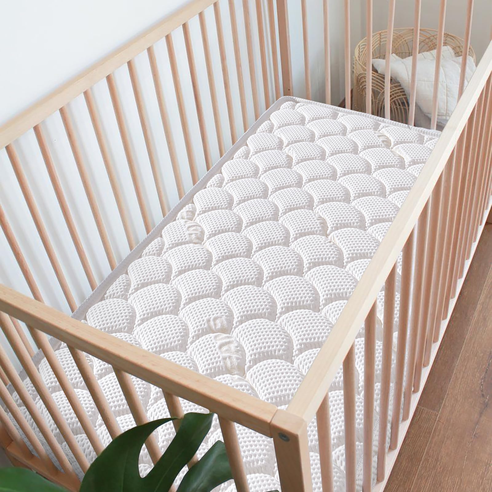 Dual-Sided Crib Mattress & Toddler Mattress – 52" x 27.6" x 5", 100%