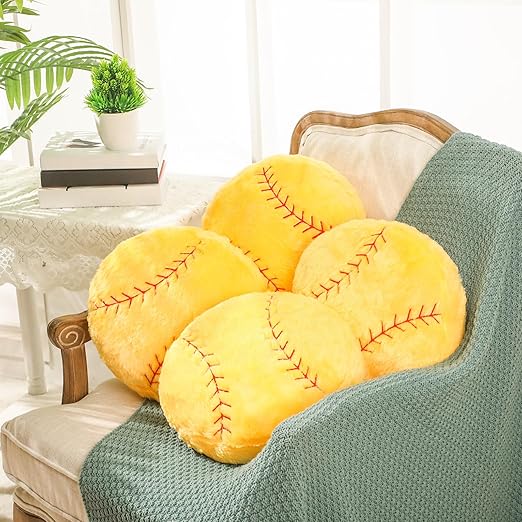 Basketball Softball Football Soccer Volleyball Tennis Pillow Sports