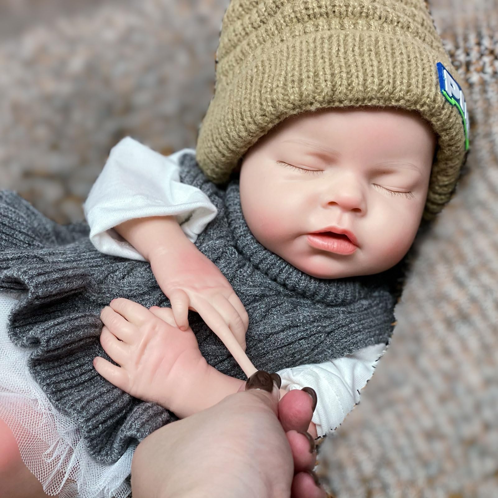 20in Full Body Silicone Baby Doll Girl Realistic Sleeping Reborn Newborn Babies
