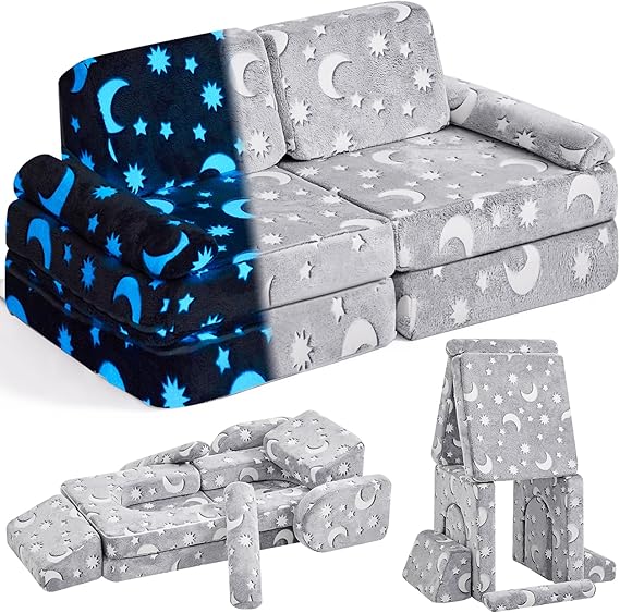 Modular Kids Play Couch,Toddler Couch Kids Sofa,Child Sectional