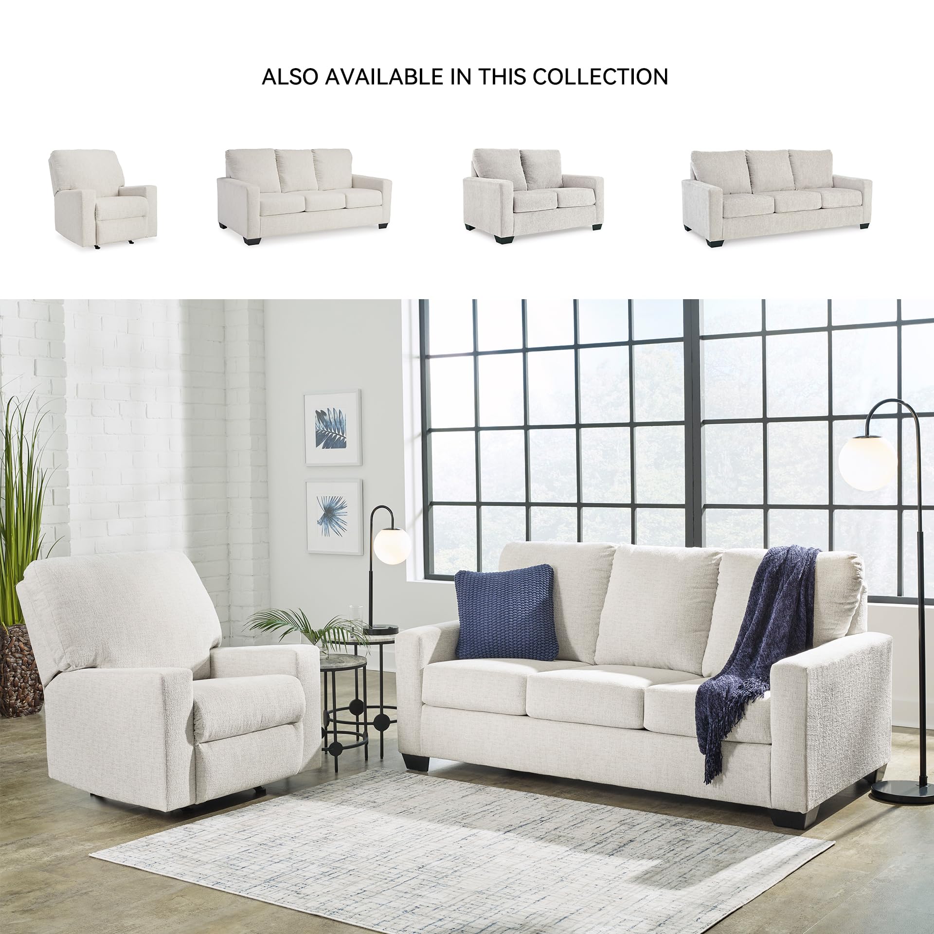Manual Rocker Recliner Chair with Pull Tab