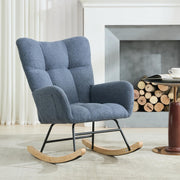 Rocking Chair Nursery, Teddy Upholstered Glider Rocker Rocking Accent