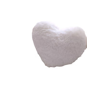 Set of 2 Decorative Throw Pillows for Girls. White Fluffy