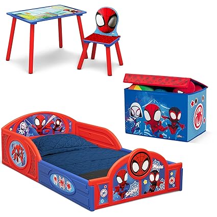 Marvel Spidey and His Amazing Friends 4-Piece Toddler Room-in-a-Box Set
