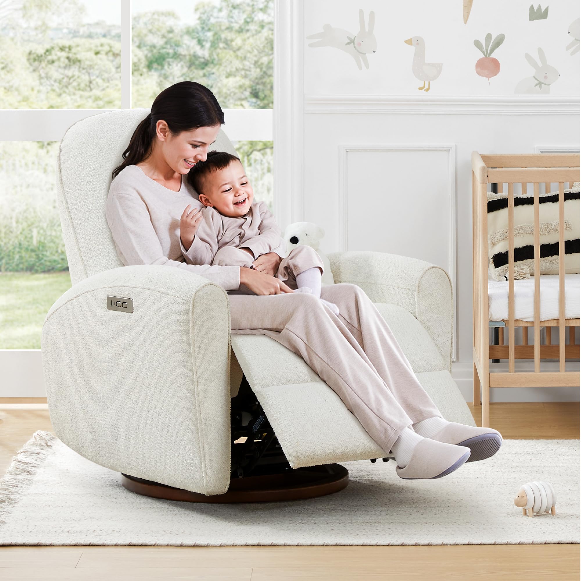 Whitely Electric Recliner Chairs for Adults, Swivel Nursery Recliner