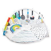 Developmental Play Gym, Sensory Tummy Time Activity Play Mat w/Built-in Instructions