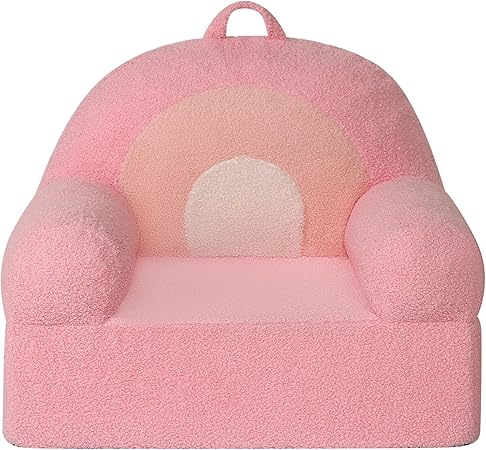 Kids Snuggly-Soft Sherpa Chair, Teddy Bear Cuddly Toddler