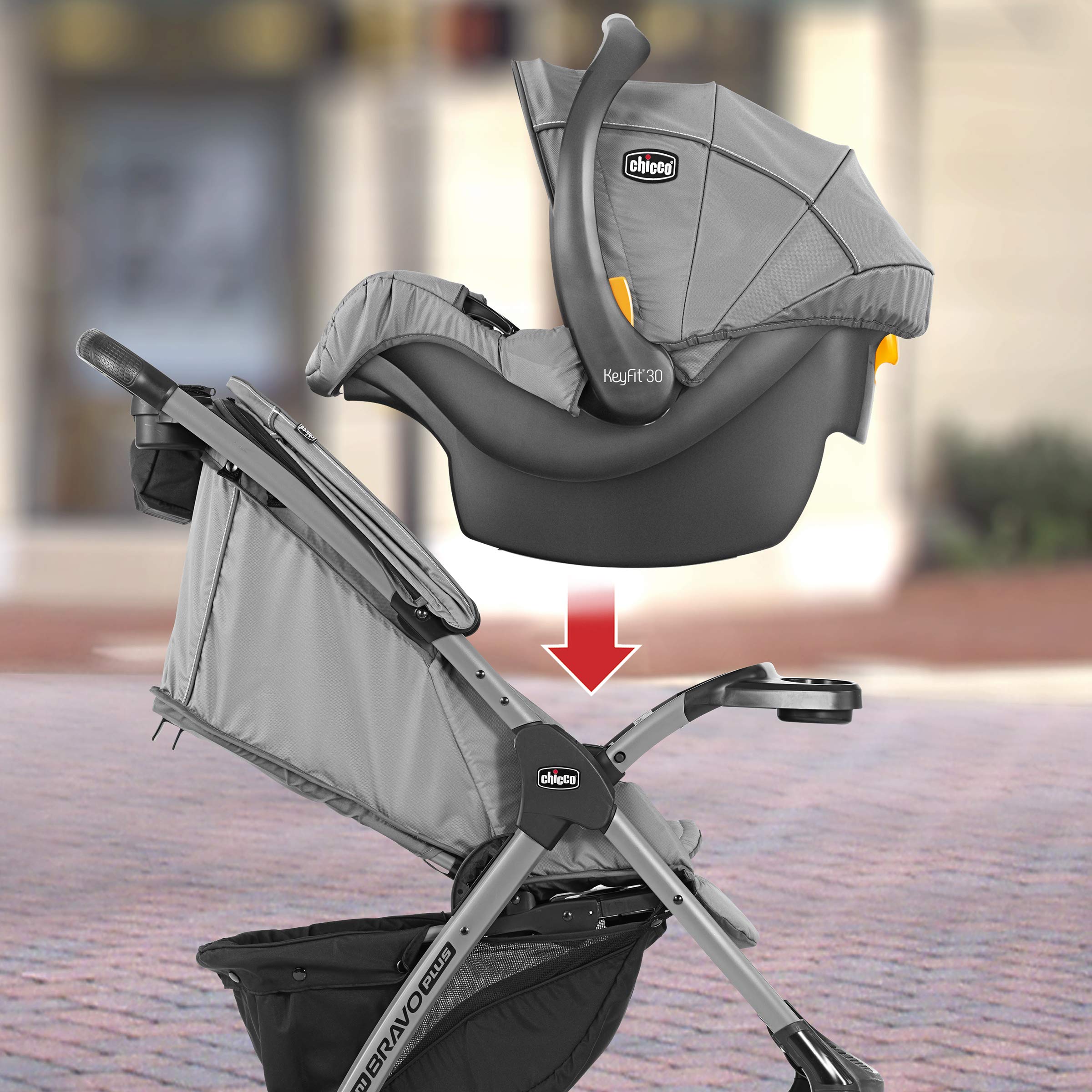 Mini Bravo Plus Travel System - Slate | Grey