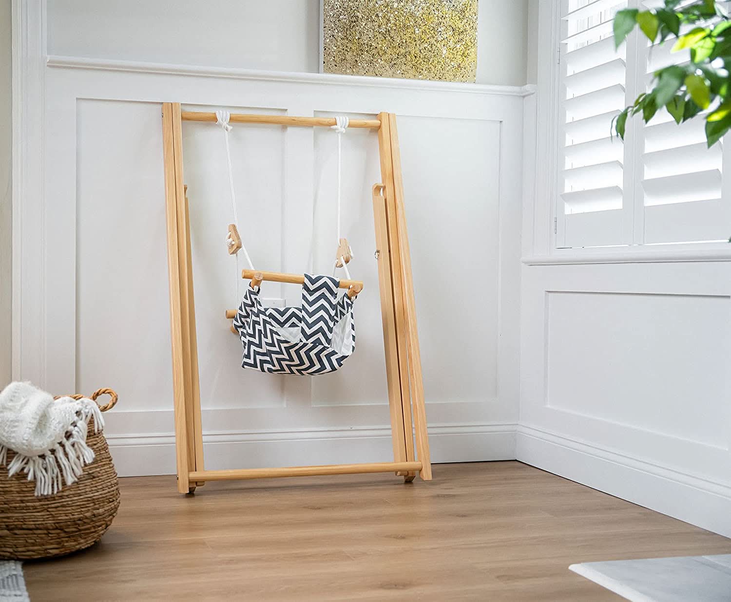 Spruce | Foldable Baby Swing - Beige