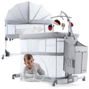 Baby Bassinet Bedside Sleeper, Playpen with Bassinet & Baby Cradle