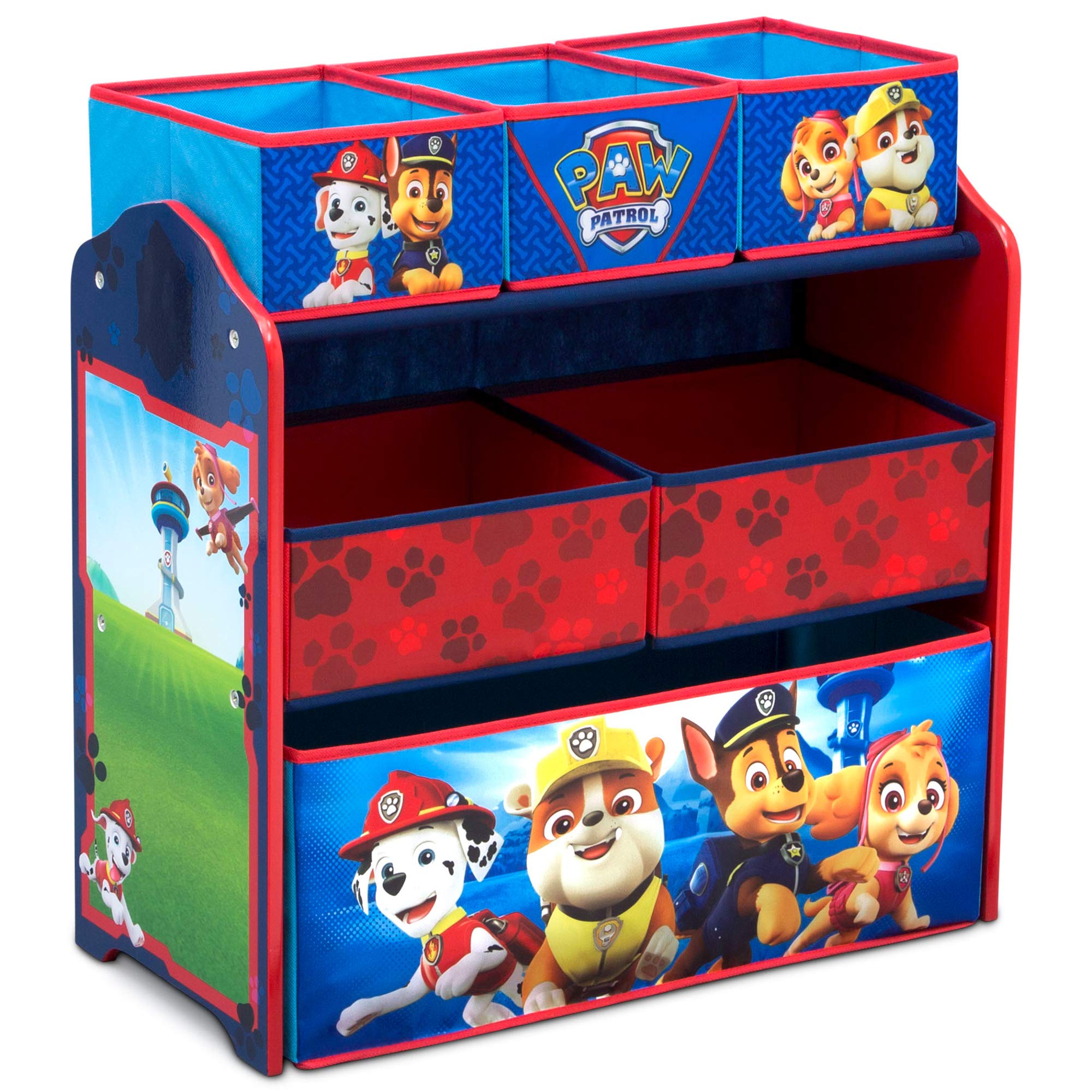 Design & Store 6 Bin Toy Storage Organizer, Nick Jr. PAW Patrol