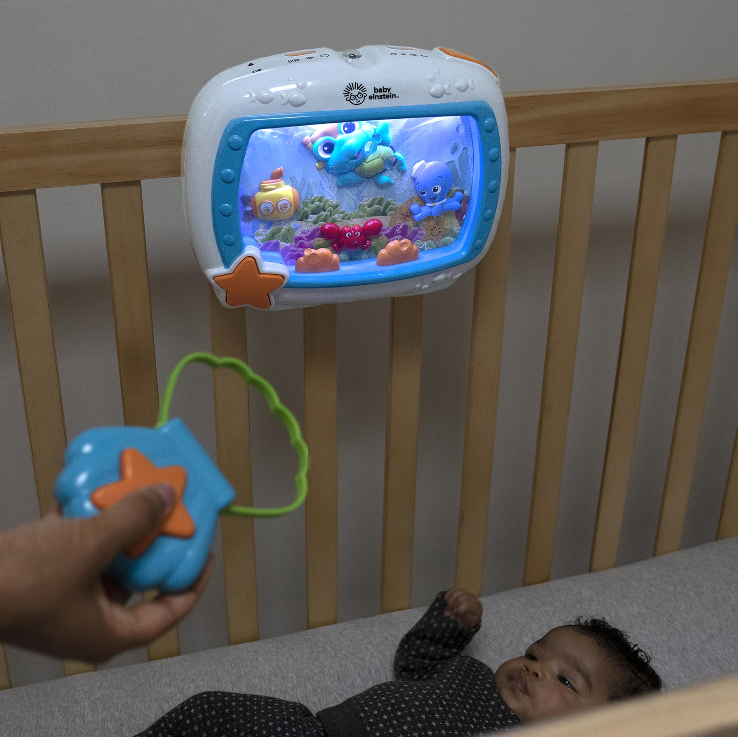 Sea Dreams Soother Musical Crib Toy and Sound Machine, Newborn and up
