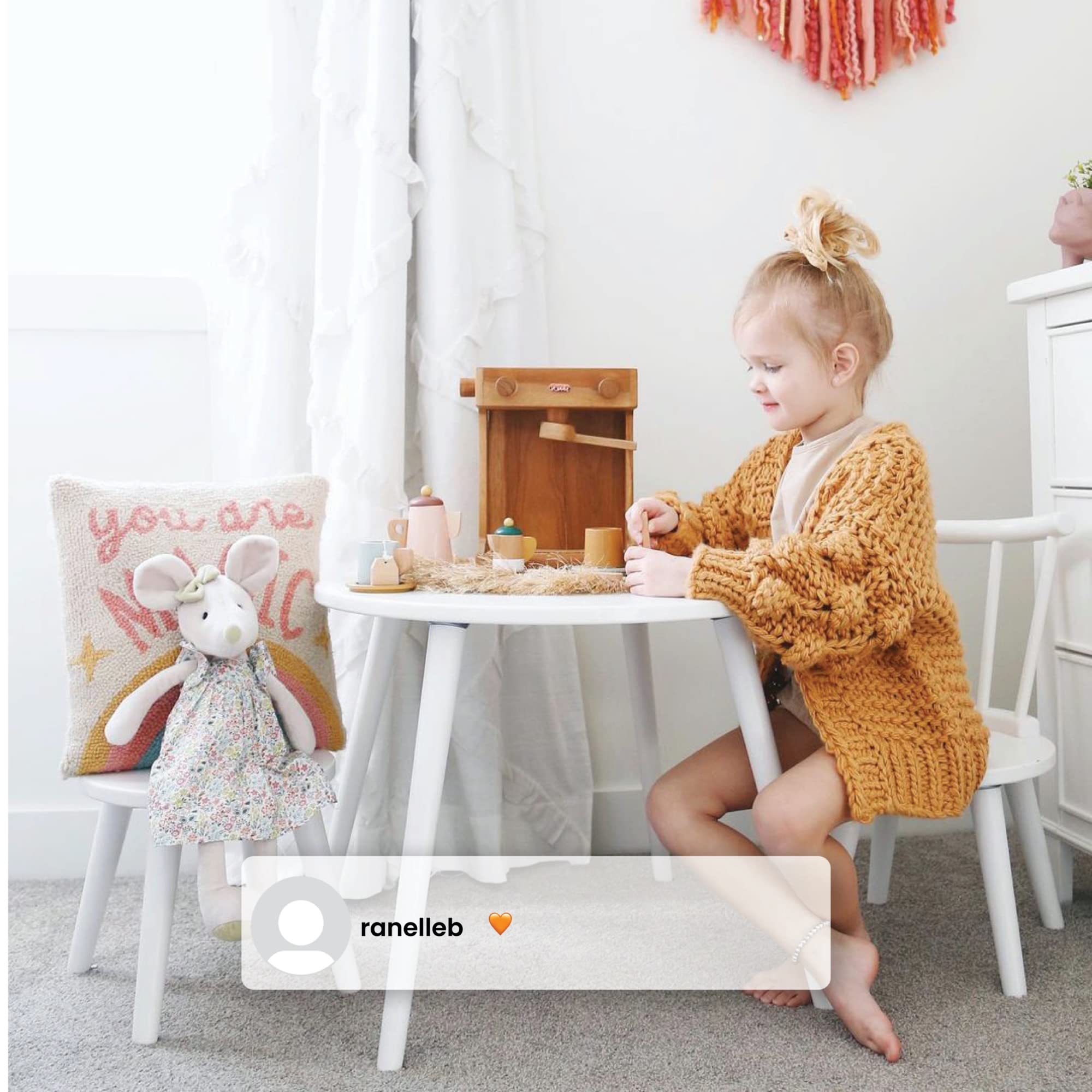Homestead Kids Table & 2 Chairs Set - Ideal for Arts & Crafts