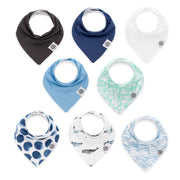 Bandana Drool Bibs 8 Pack Baby Bibs for Boys, Girls, Unisex