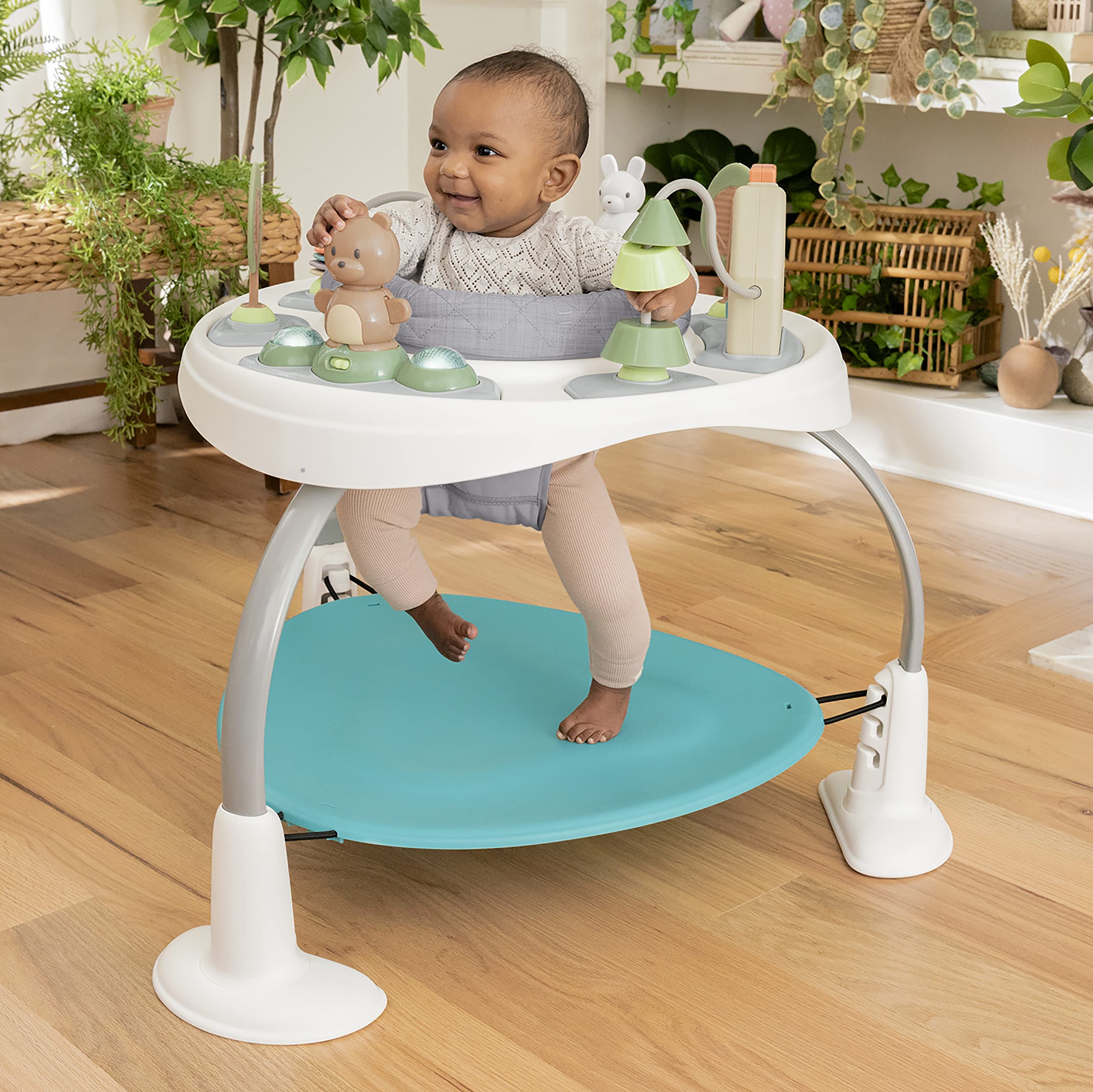 Spring & Sprout 2-in-1 Baby Activity Center Jumper and Table