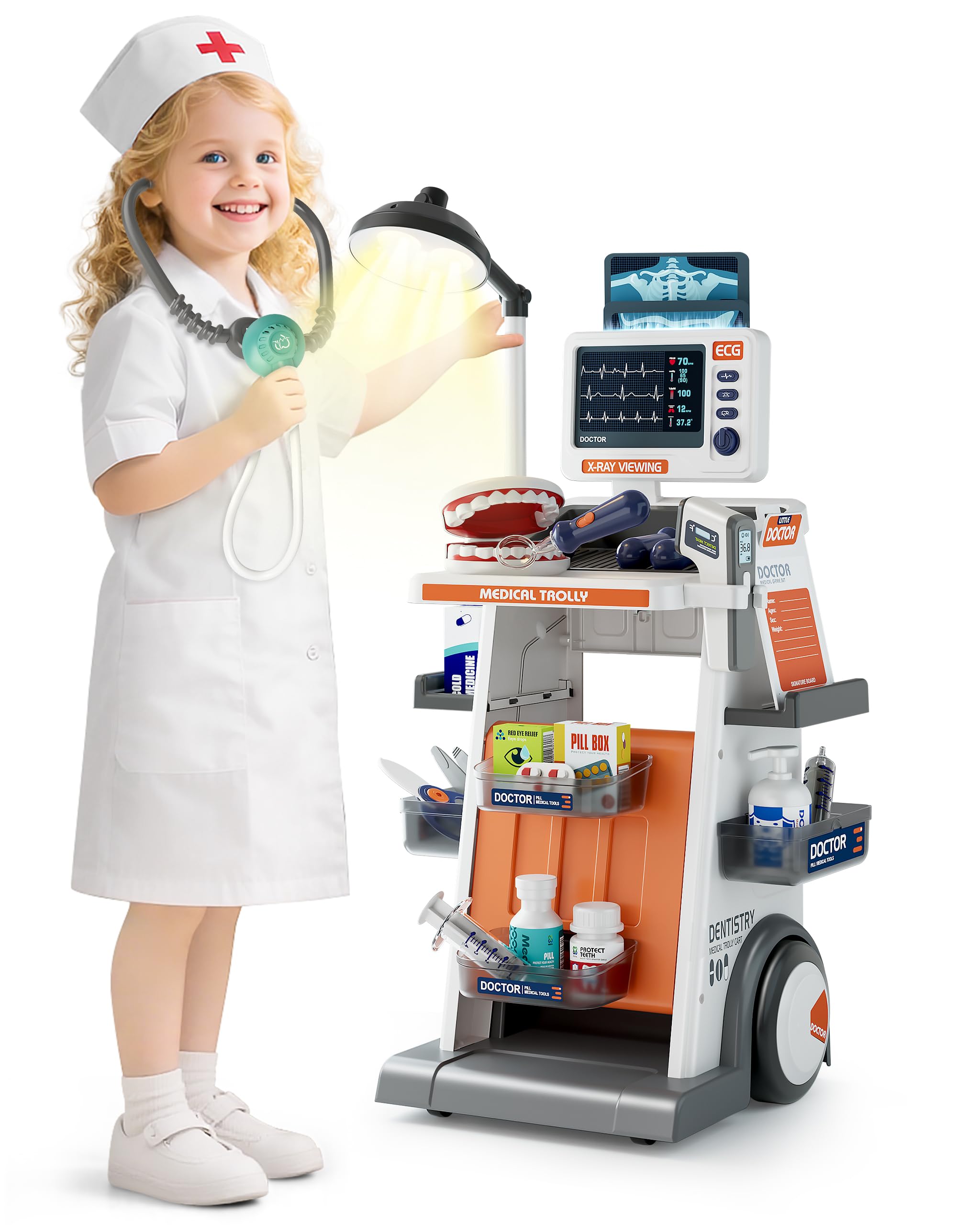 Set for Kids - Interactive Doctor Kit for Kids with Costume