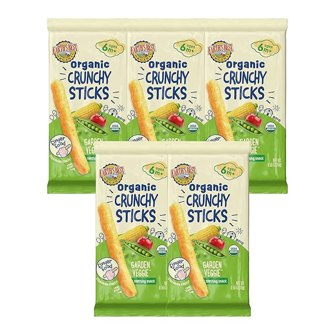 Organic Baby Food, Dissolvable Teething Snack for Babies 6 Months and Older
