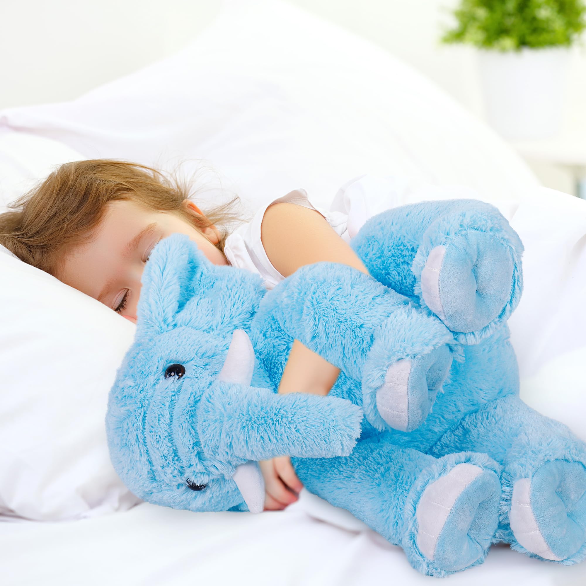 16in Elephant Weighted Stuffed Animals 5lbs, Elephant Weighted Plush