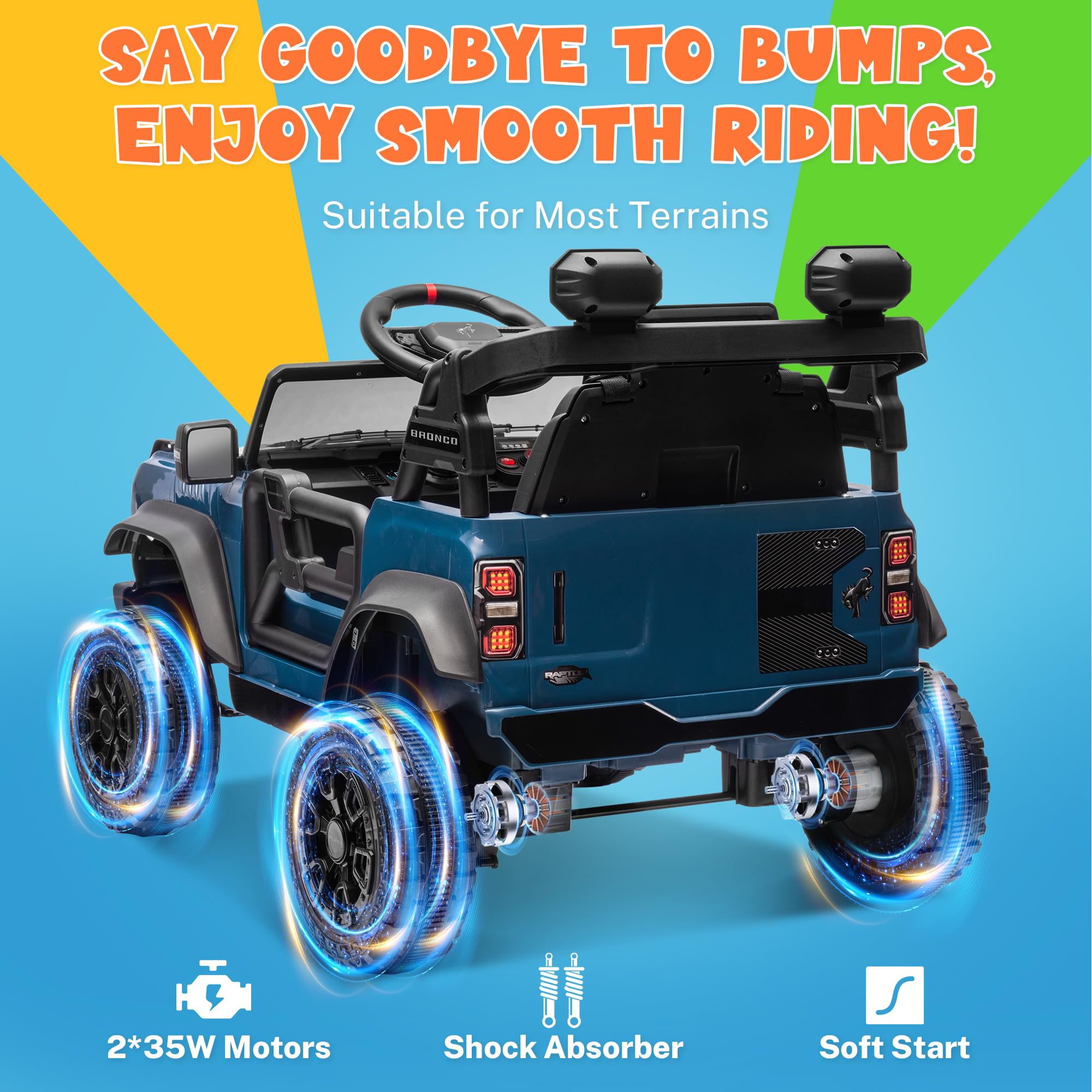 12V Electric Ride-On Car for Kids with Remote Control