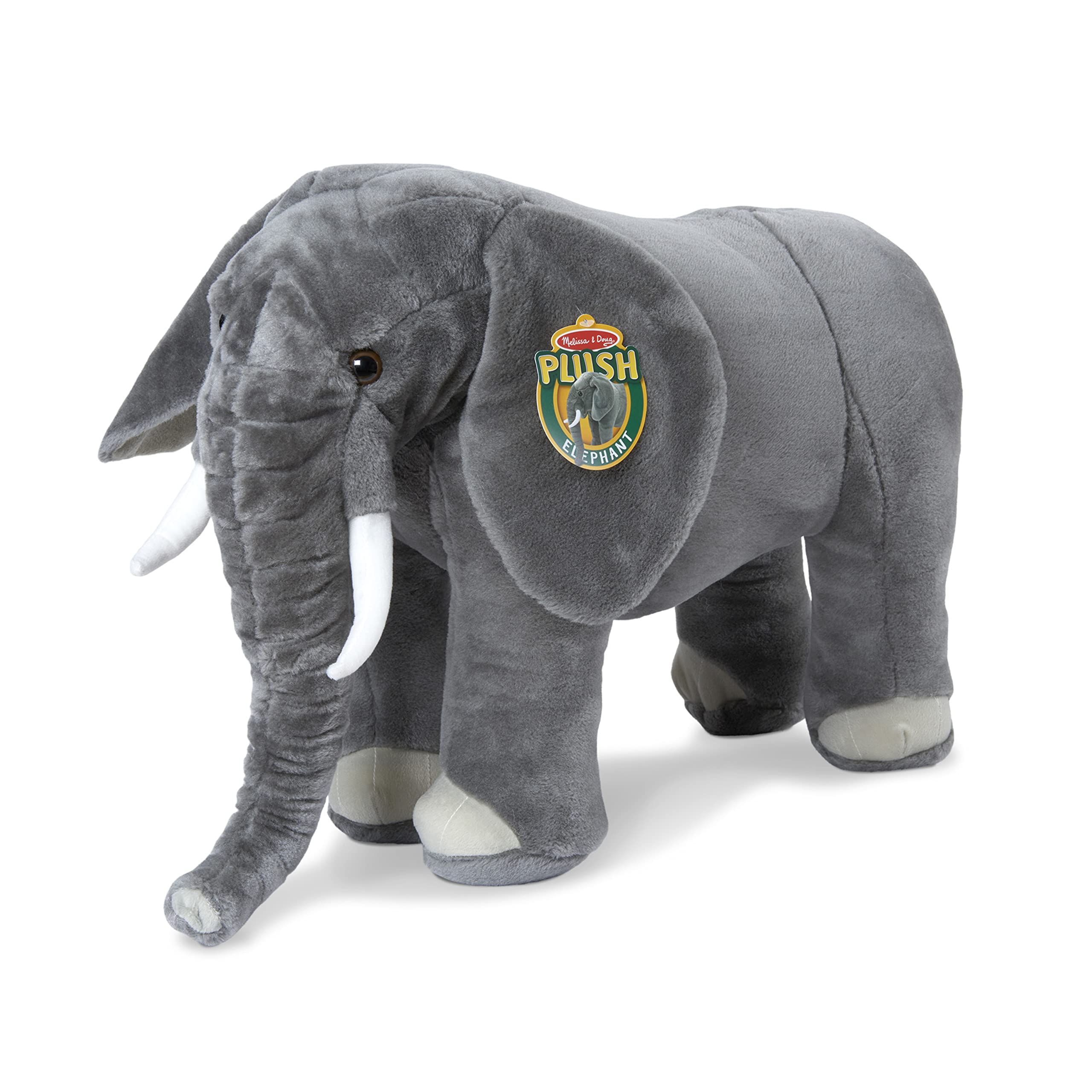 Giant Elephant - Lifelike Stuffed Animal (Over 3 feet Long)