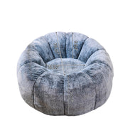 Bean Bag Chair with Filler, Faux Fur Comfy Chair with Petal Armrest Fluffy