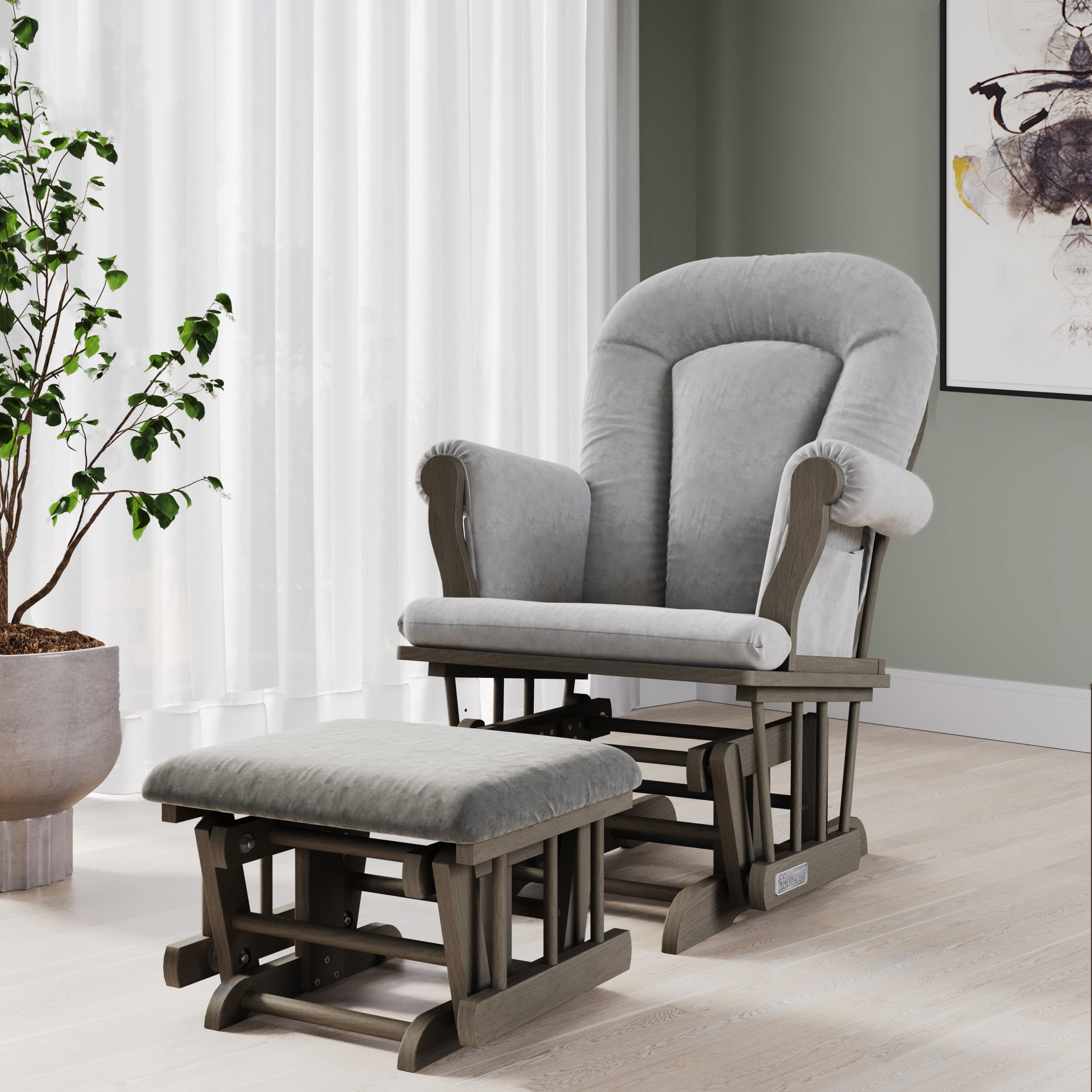 Hampton Arch Top 3-Piece Nursery Set with Convertible Crib