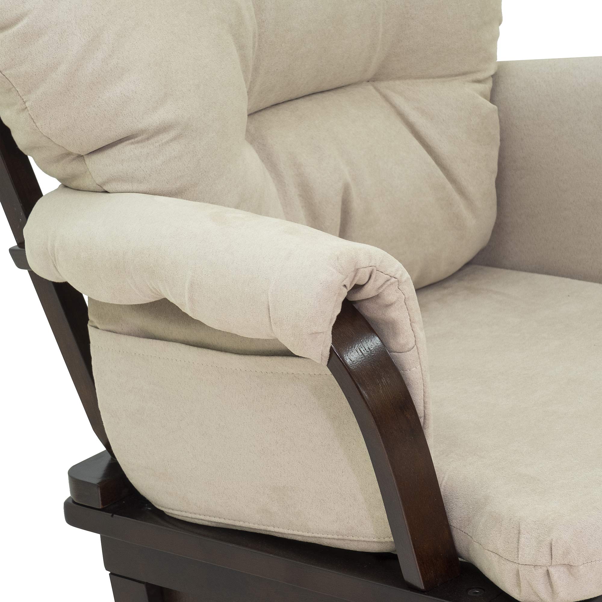 Nursery Glider Rocking Chair with Ottoman