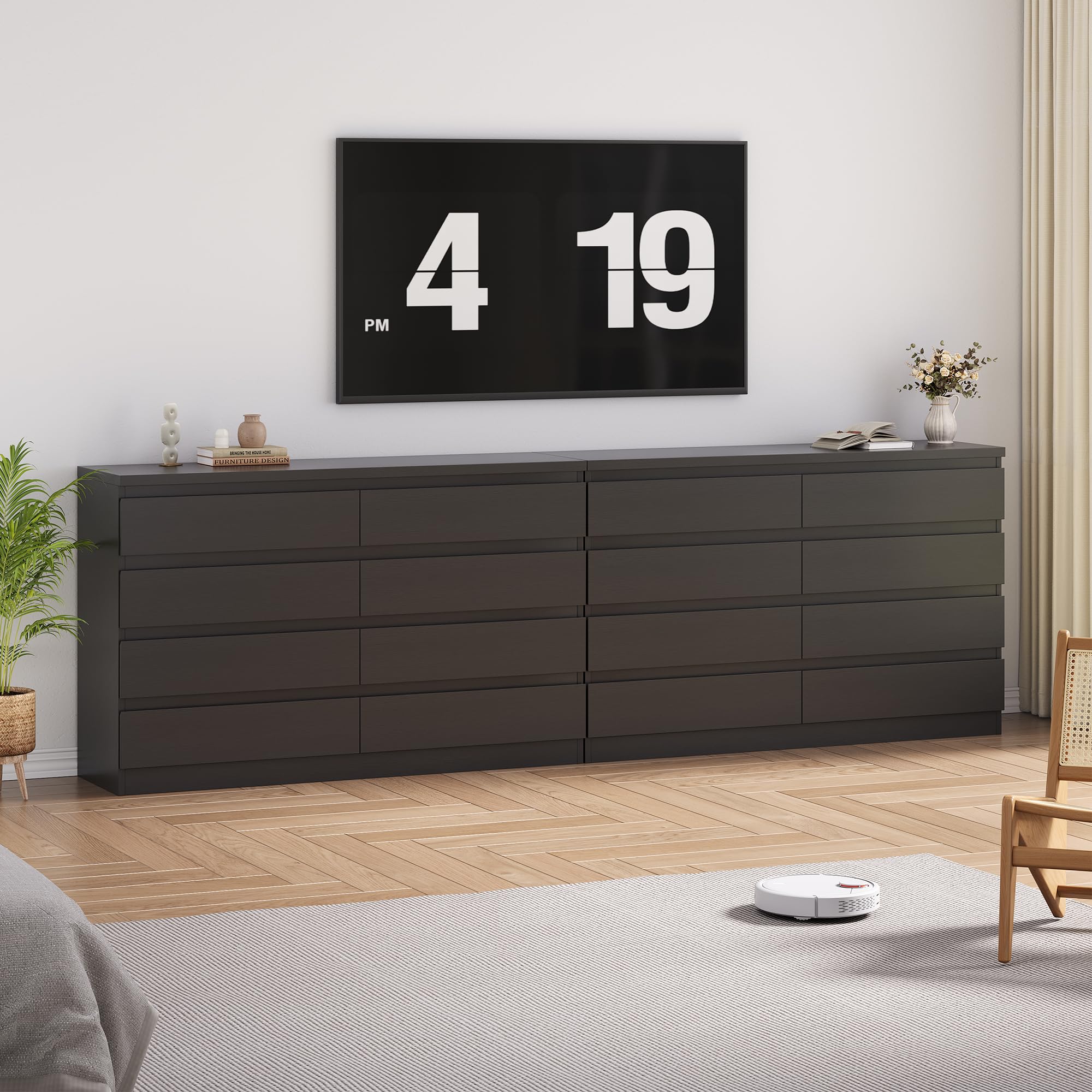8 Drawer Dresser for Bedroom, Simply Chest of Drawers