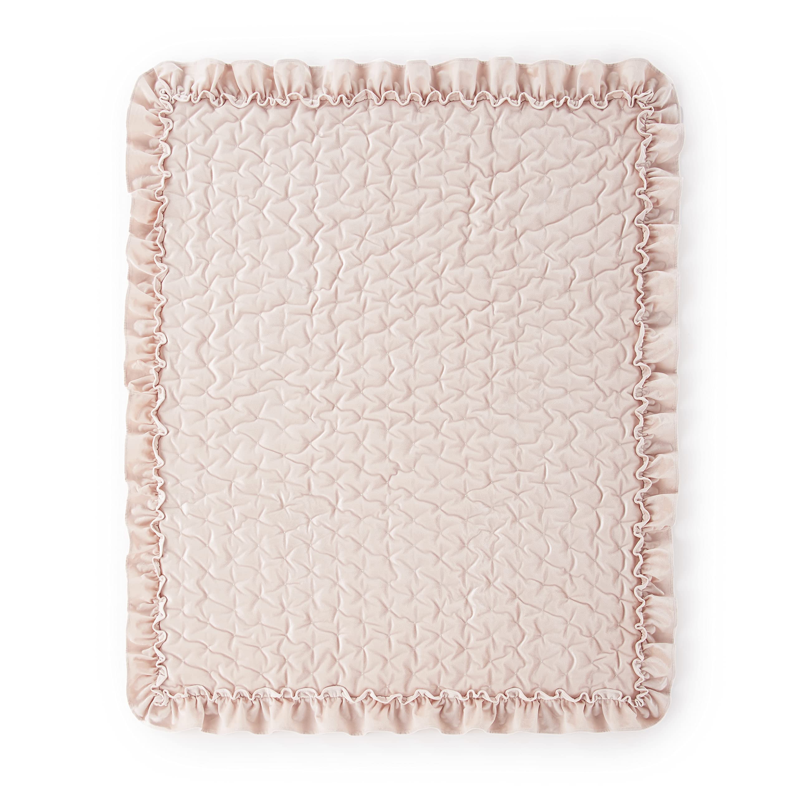 Heritage Crib Bed Set Blush Velvet 4 Piece
