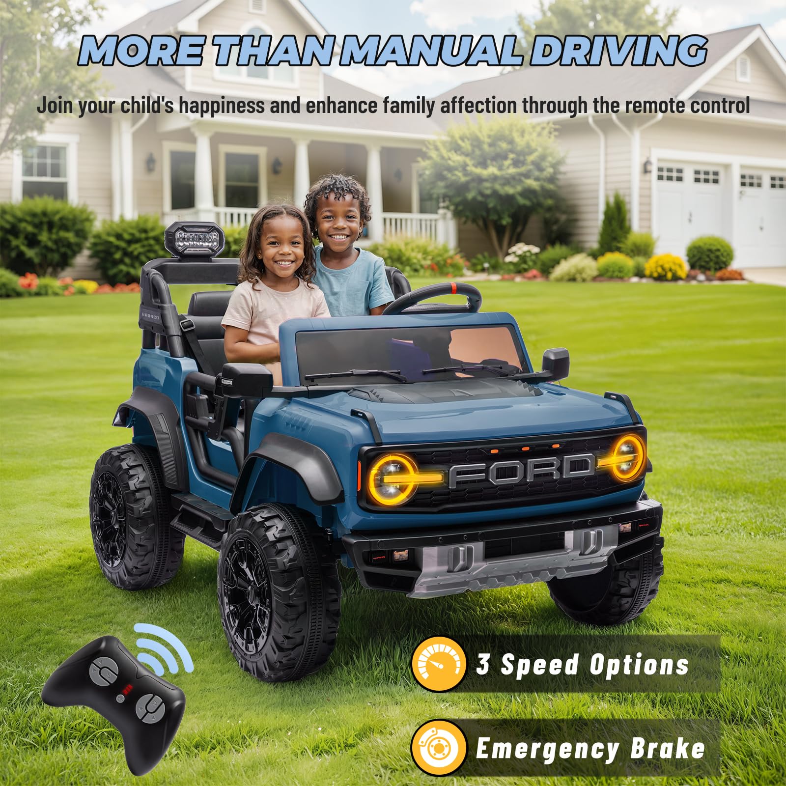 24V 2-Seater Electric Ride-On Truck for Kids