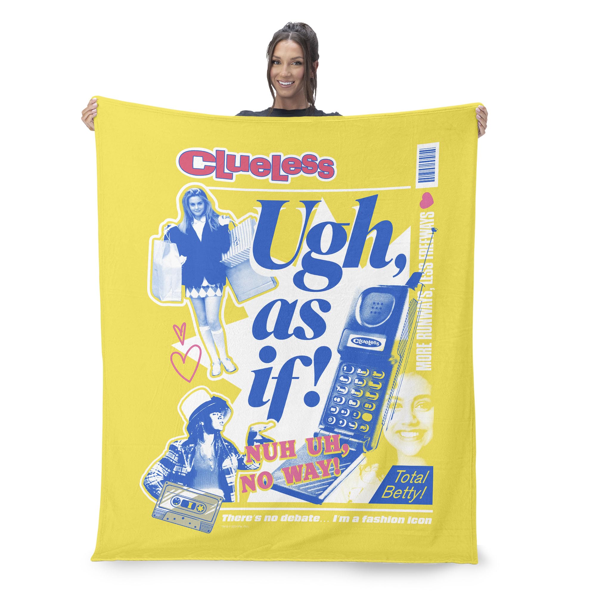 Paramount Clueless Ugh As If Silk Touch Throw Blanket