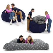 Convertible Bean Bag Chair - Machine-Washable Plush
