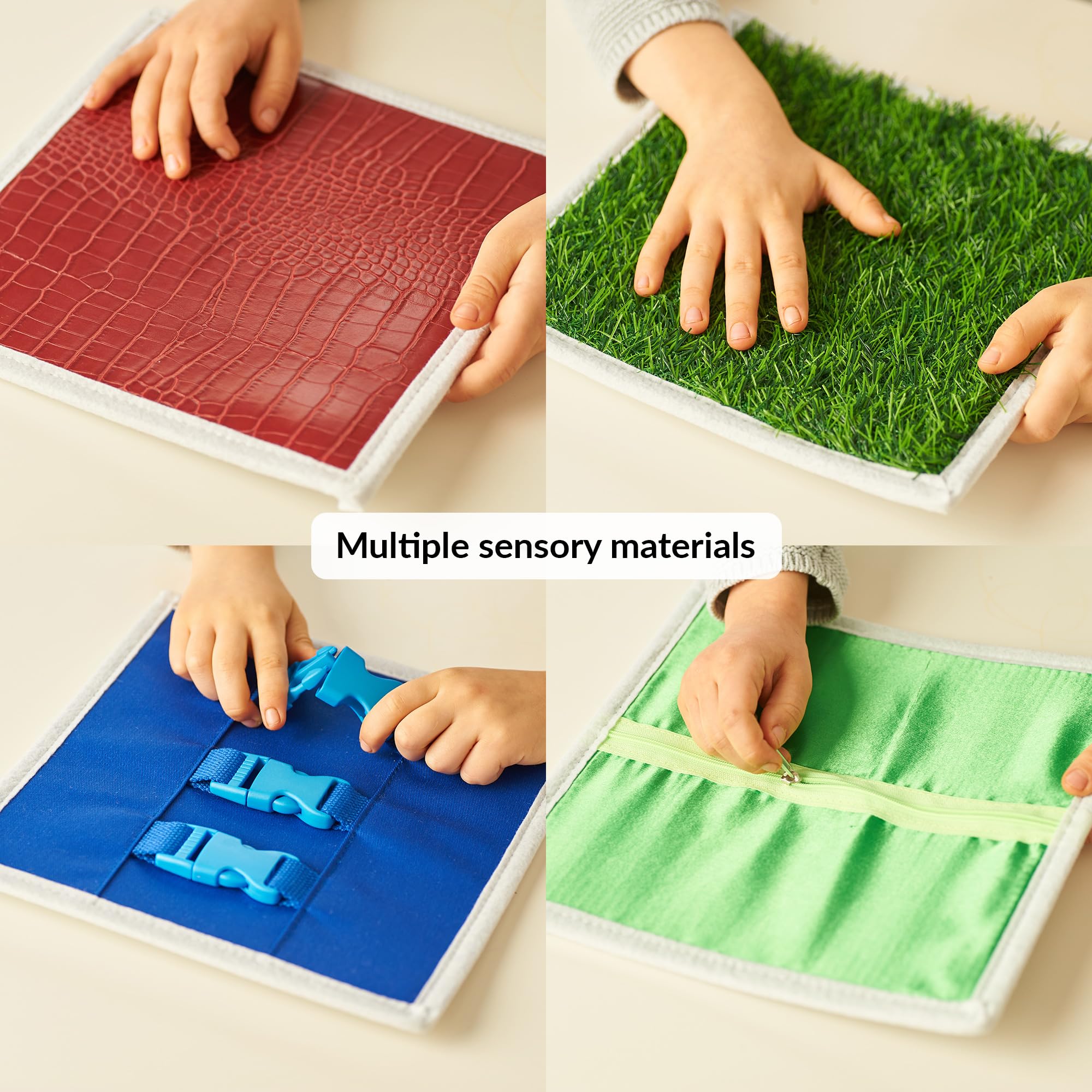 Panel for Kids | 12 Pcs Sensory Squares | Sensory Tiles for Wall and Floor
