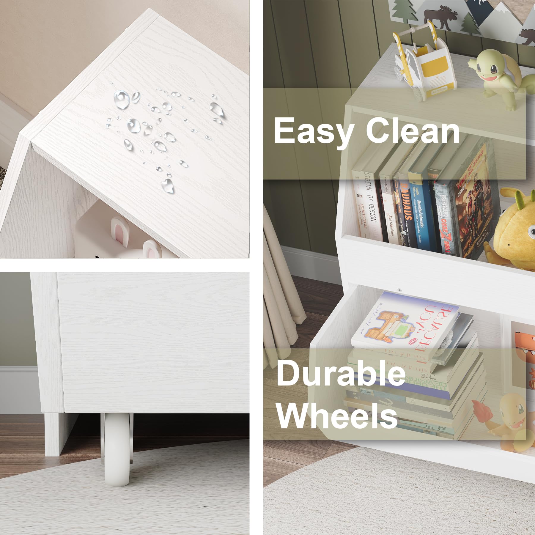 Kids Toy Storage Organizer with Moveable Drawers