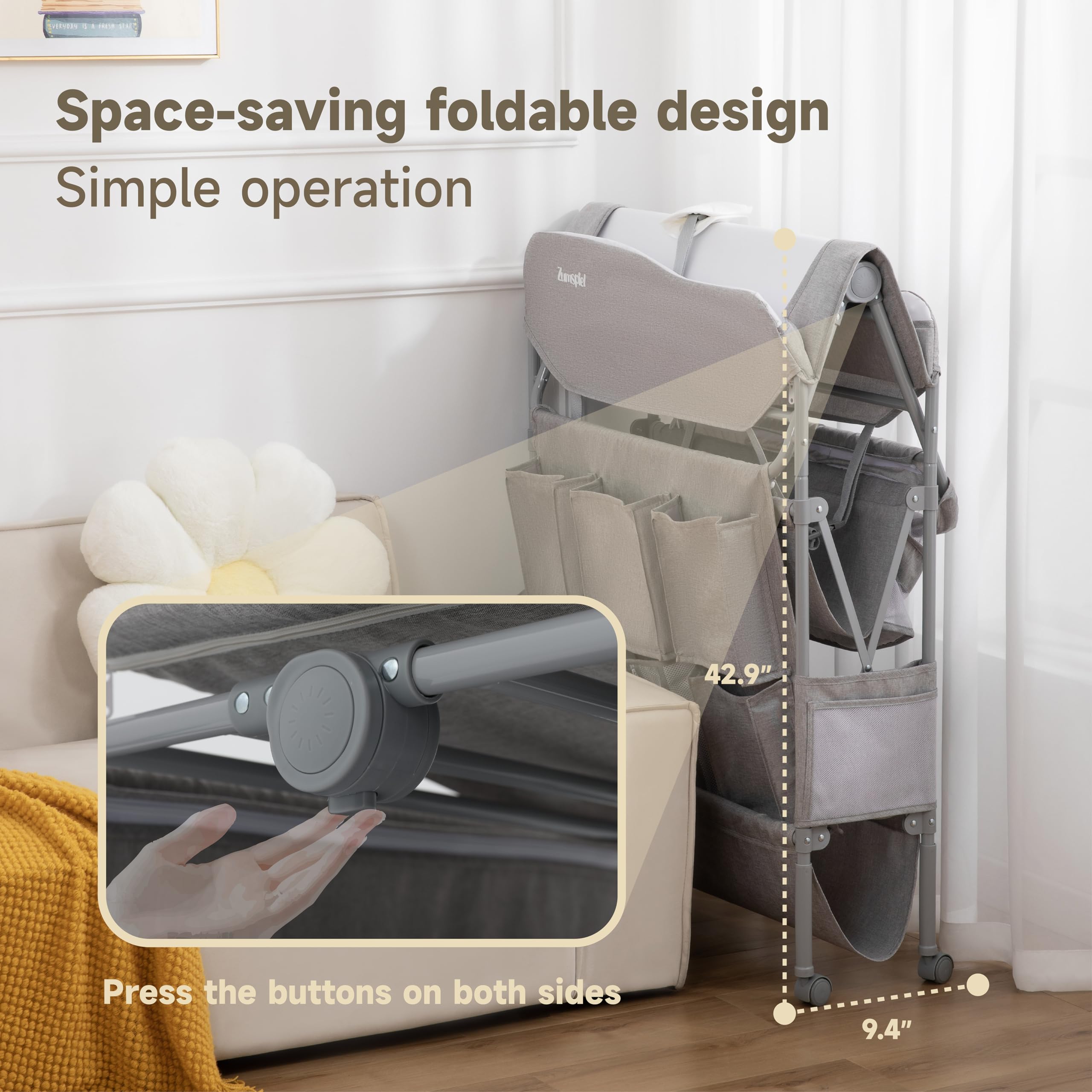 Changing Table, Versatile Portable Folding Changing Table, Waterproof
