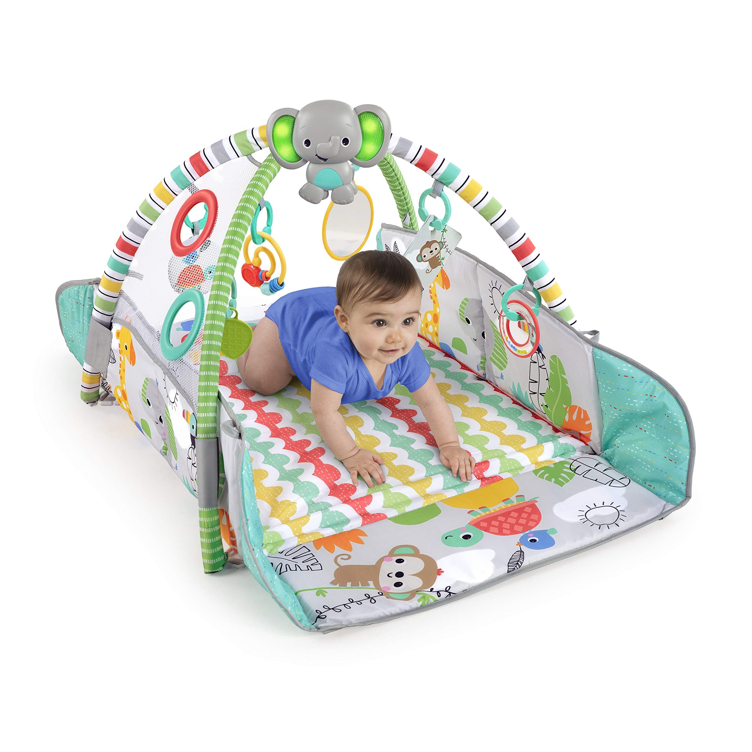 5-in-1 Your Way Ball Play - Jumbo Play Mat Converts to Ball Pit Baby Gym